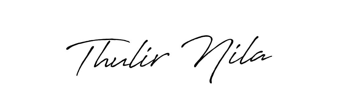 Also we have Thulir Nila name is the best signature style. Create professional handwritten signature collection using Antro_Vectra_Bolder autograph style. Thulir Nila signature style 7 images and pictures png