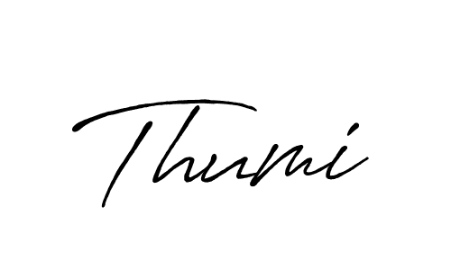 Design your own signature with our free online signature maker. With this signature software, you can create a handwritten (Antro_Vectra_Bolder) signature for name Thumi. Thumi signature style 7 images and pictures png