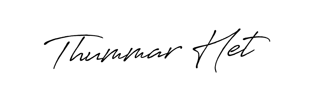 Make a beautiful signature design for name Thummar Het. With this signature (Antro_Vectra_Bolder) style, you can create a handwritten signature for free. Thummar Het signature style 7 images and pictures png