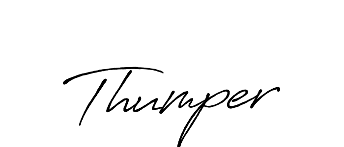 if you are searching for the best signature style for your name Thumper. so please give up your signature search. here we have designed multiple signature styles  using Antro_Vectra_Bolder. Thumper signature style 7 images and pictures png