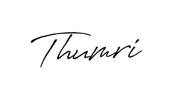 Use a signature maker to create a handwritten signature online. With this signature software, you can design (Antro_Vectra_Bolder) your own signature for name Thumri. Thumri signature style 7 images and pictures png