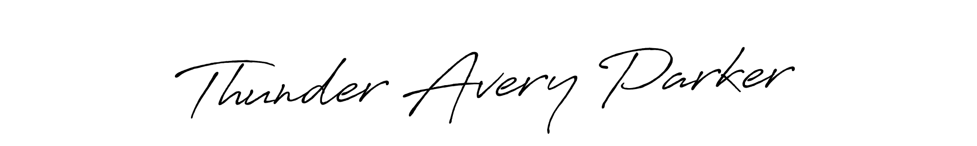 Design your own signature with our free online signature maker. With this signature software, you can create a handwritten (Antro_Vectra_Bolder) signature for name Thunder Avery Parker. Thunder Avery Parker signature style 7 images and pictures png