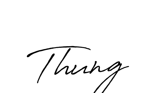 Thung stylish signature style. Best Handwritten Sign (Antro_Vectra_Bolder) for my name. Handwritten Signature Collection Ideas for my name Thung. Thung signature style 7 images and pictures png