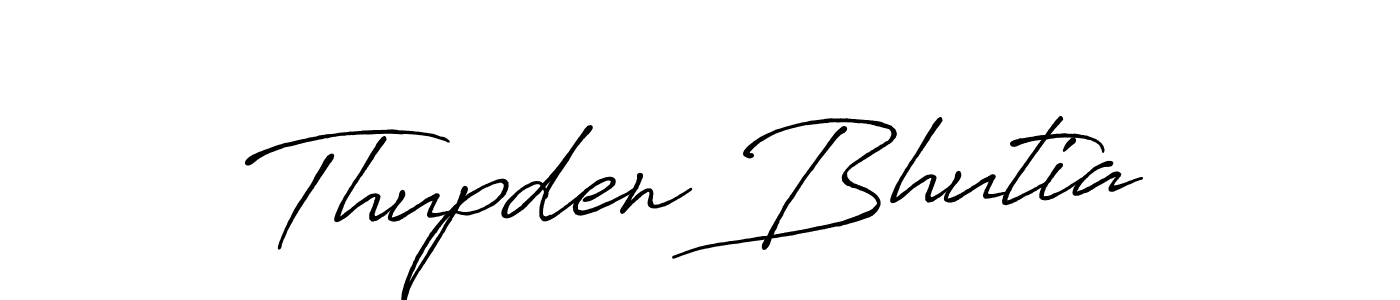 Create a beautiful signature design for name Thupden Bhutia. With this signature (Antro_Vectra_Bolder) fonts, you can make a handwritten signature for free. Thupden Bhutia signature style 7 images and pictures png