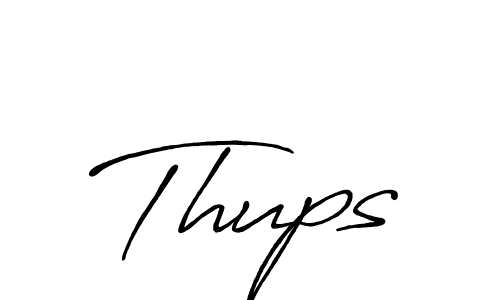 How to Draw Thups signature style? Antro_Vectra_Bolder is a latest design signature styles for name Thups. Thups signature style 7 images and pictures png