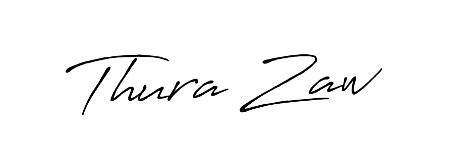 Design your own signature with our free online signature maker. With this signature software, you can create a handwritten (Antro_Vectra_Bolder) signature for name Thura Zaw. Thura Zaw signature style 7 images and pictures png