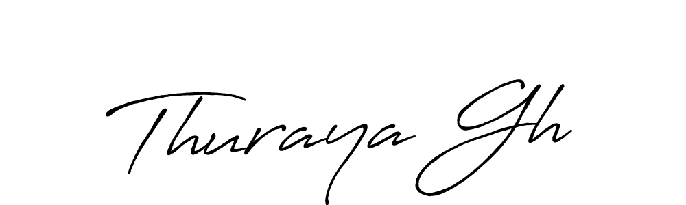 Thuraya Gh stylish signature style. Best Handwritten Sign (Antro_Vectra_Bolder) for my name. Handwritten Signature Collection Ideas for my name Thuraya Gh. Thuraya Gh signature style 7 images and pictures png