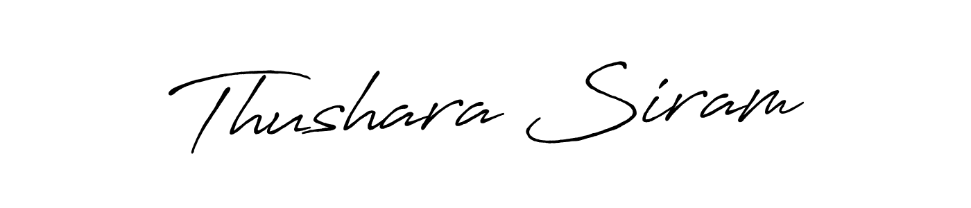 Also You can easily find your signature by using the search form. We will create Thushara Siram name handwritten signature images for you free of cost using Antro_Vectra_Bolder sign style. Thushara Siram signature style 7 images and pictures png