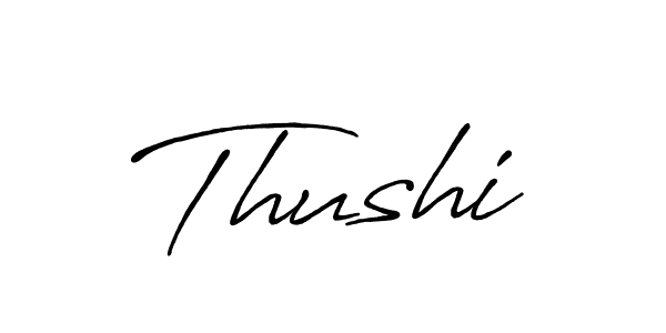 Once you've used our free online signature maker to create your best signature Antro_Vectra_Bolder style, it's time to enjoy all of the benefits that Thushi name signing documents. Thushi signature style 7 images and pictures png