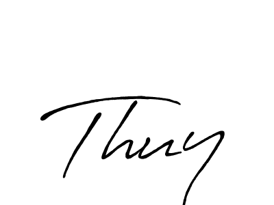 Also You can easily find your signature by using the search form. We will create Thuy name handwritten signature images for you free of cost using Antro_Vectra_Bolder sign style. Thuy signature style 7 images and pictures png
