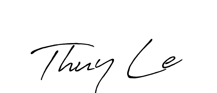 How to make Thuy Le signature? Antro_Vectra_Bolder is a professional autograph style. Create handwritten signature for Thuy Le name. Thuy Le signature style 7 images and pictures png