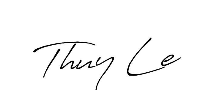 How to make Thuy Le signature? Antro_Vectra_Bolder is a professional autograph style. Create handwritten signature for Thuy Le name. Thuy Le signature style 7 images and pictures png