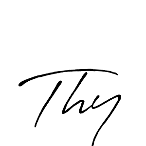 The best way (Antro_Vectra_Bolder) to make a short signature is to pick only two or three words in your name. The name Thy include a total of six letters. For converting this name. Thy signature style 7 images and pictures png