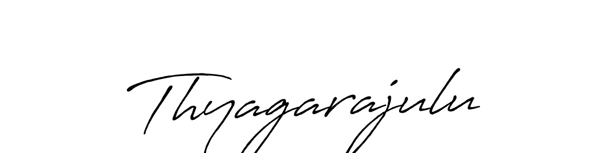 How to make Thyagarajulu signature? Antro_Vectra_Bolder is a professional autograph style. Create handwritten signature for Thyagarajulu name. Thyagarajulu signature style 7 images and pictures png