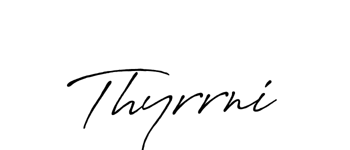 The best way (Antro_Vectra_Bolder) to make a short signature is to pick only two or three words in your name. The name Thyrrni include a total of six letters. For converting this name. Thyrrni signature style 7 images and pictures png