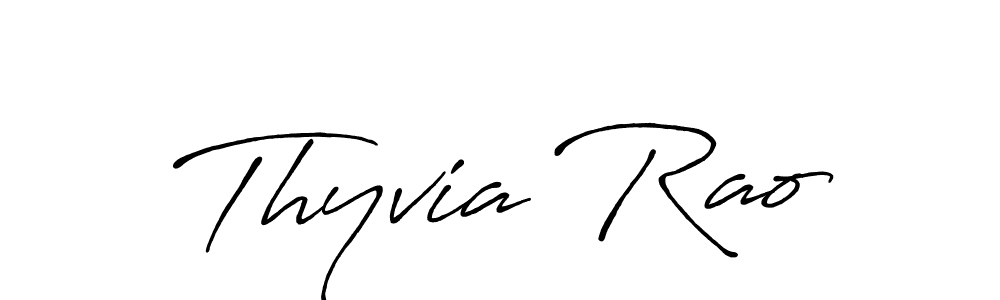 Antro_Vectra_Bolder is a professional signature style that is perfect for those who want to add a touch of class to their signature. It is also a great choice for those who want to make their signature more unique. Get Thyvia Rao name to fancy signature for free. Thyvia Rao signature style 7 images and pictures png
