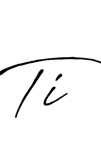 Also we have Ti name is the best signature style. Create professional handwritten signature collection using Antro_Vectra_Bolder autograph style. Ti signature style 7 images and pictures png