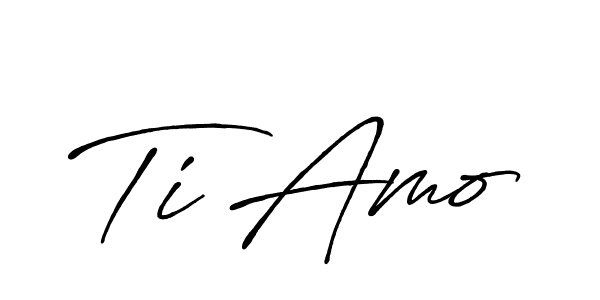 Also we have Ti Amo name is the best signature style. Create professional handwritten signature collection using Antro_Vectra_Bolder autograph style. Ti Amo signature style 7 images and pictures png