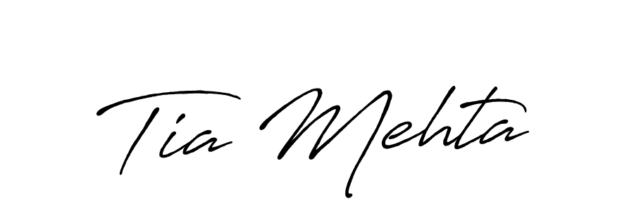 Use a signature maker to create a handwritten signature online. With this signature software, you can design (Antro_Vectra_Bolder) your own signature for name Tia Mehta. Tia Mehta signature style 7 images and pictures png