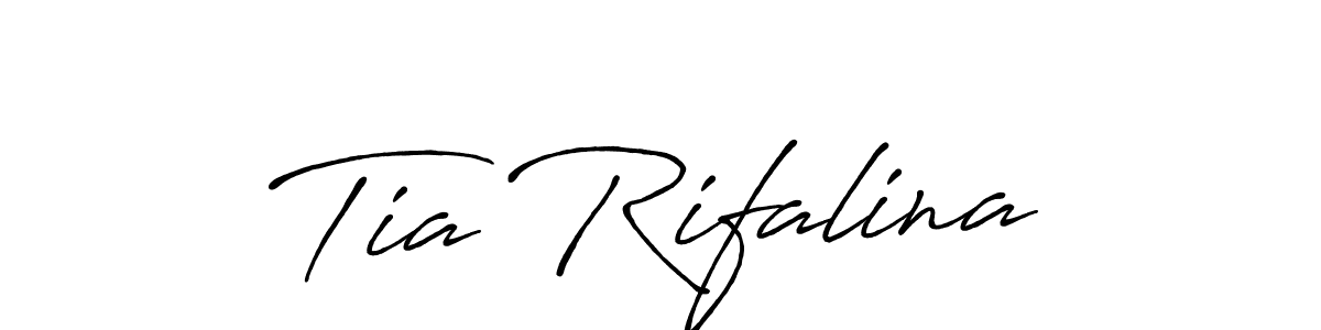 Similarly Antro_Vectra_Bolder is the best handwritten signature design. Signature creator online .You can use it as an online autograph creator for name Tia Rifalina. Tia Rifalina signature style 7 images and pictures png