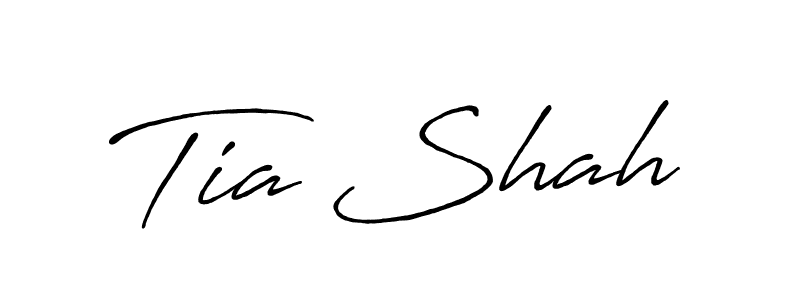 How to make Tia Shah name signature. Use Antro_Vectra_Bolder style for creating short signs online. This is the latest handwritten sign. Tia Shah signature style 7 images and pictures png