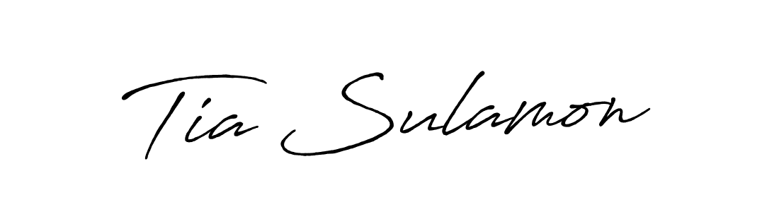 How to make Tia Sulamon name signature. Use Antro_Vectra_Bolder style for creating short signs online. This is the latest handwritten sign. Tia Sulamon signature style 7 images and pictures png