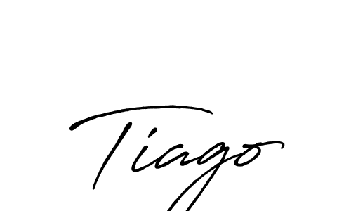 How to make Tiago name signature. Use Antro_Vectra_Bolder style for creating short signs online. This is the latest handwritten sign. Tiago signature style 7 images and pictures png