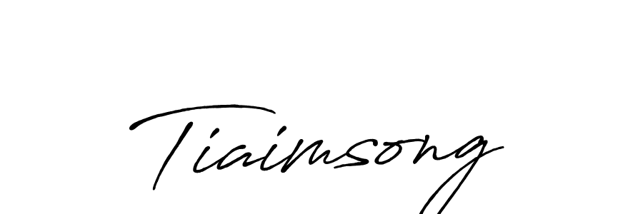 Tiaimsong stylish signature style. Best Handwritten Sign (Antro_Vectra_Bolder) for my name. Handwritten Signature Collection Ideas for my name Tiaimsong. Tiaimsong signature style 7 images and pictures png