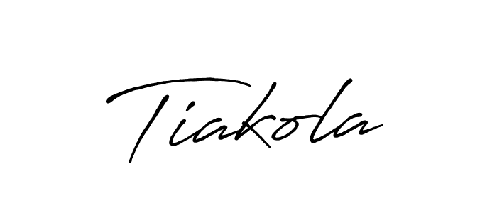 Make a beautiful signature design for name Tiakola. With this signature (Antro_Vectra_Bolder) style, you can create a handwritten signature for free. Tiakola signature style 7 images and pictures png