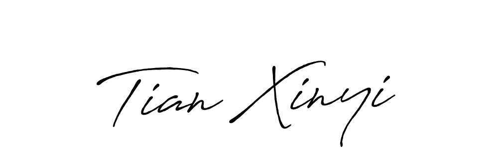 Tian Xinyi stylish signature style. Best Handwritten Sign (Antro_Vectra_Bolder) for my name. Handwritten Signature Collection Ideas for my name Tian Xinyi. Tian Xinyi signature style 7 images and pictures png