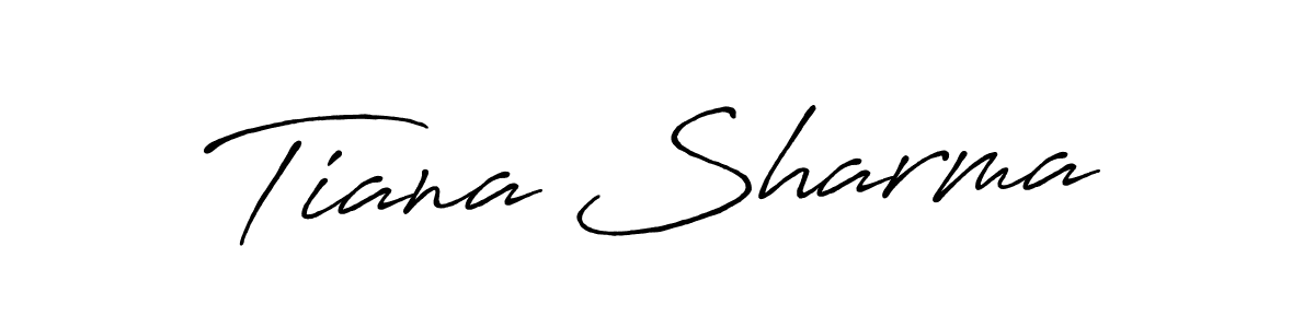 Make a short Tiana Sharma signature style. Manage your documents anywhere anytime using Antro_Vectra_Bolder. Create and add eSignatures, submit forms, share and send files easily. Tiana Sharma signature style 7 images and pictures png