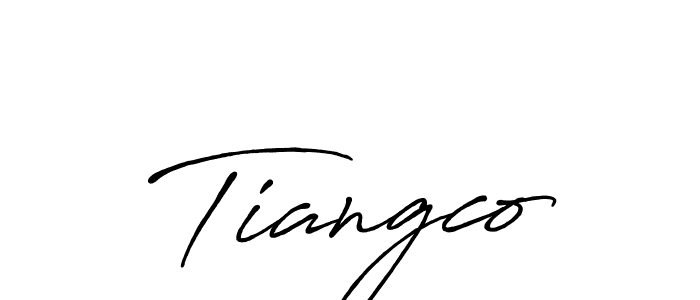 if you are searching for the best signature style for your name Tiangco. so please give up your signature search. here we have designed multiple signature styles  using Antro_Vectra_Bolder. Tiangco signature style 7 images and pictures png