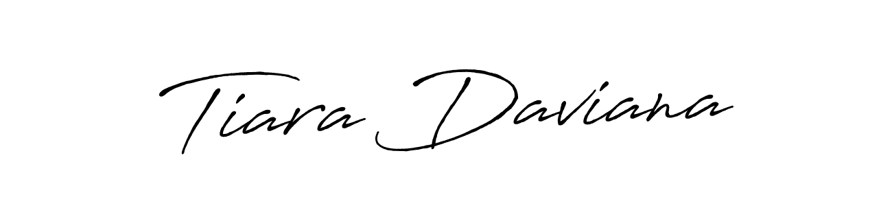 Also You can easily find your signature by using the search form. We will create Tiara Daviana name handwritten signature images for you free of cost using Antro_Vectra_Bolder sign style. Tiara Daviana signature style 7 images and pictures png