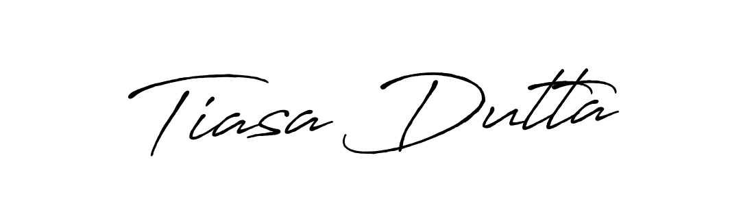 Create a beautiful signature design for name Tiasa Dutta. With this signature (Antro_Vectra_Bolder) fonts, you can make a handwritten signature for free. Tiasa Dutta signature style 7 images and pictures png