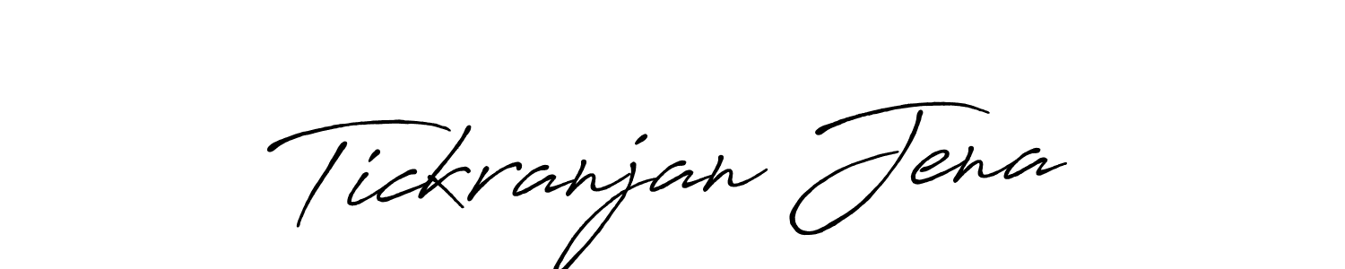 Also You can easily find your signature by using the search form. We will create Tickranjan Jena name handwritten signature images for you free of cost using Antro_Vectra_Bolder sign style. Tickranjan Jena signature style 7 images and pictures png
