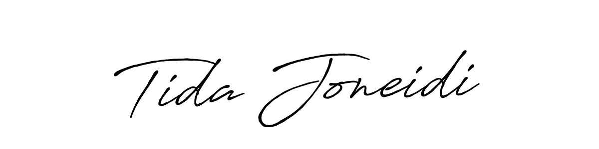 Make a beautiful signature design for name Tida Joneidi. Use this online signature maker to create a handwritten signature for free. Tida Joneidi signature style 7 images and pictures png