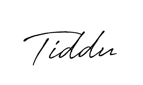 Use a signature maker to create a handwritten signature online. With this signature software, you can design (Antro_Vectra_Bolder) your own signature for name Tiddu. Tiddu signature style 7 images and pictures png
