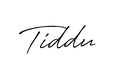 Make a beautiful signature design for name Tiddu. With this signature (Antro_Vectra_Bolder) style, you can create a handwritten signature for free. Tiddu signature style 7 images and pictures png