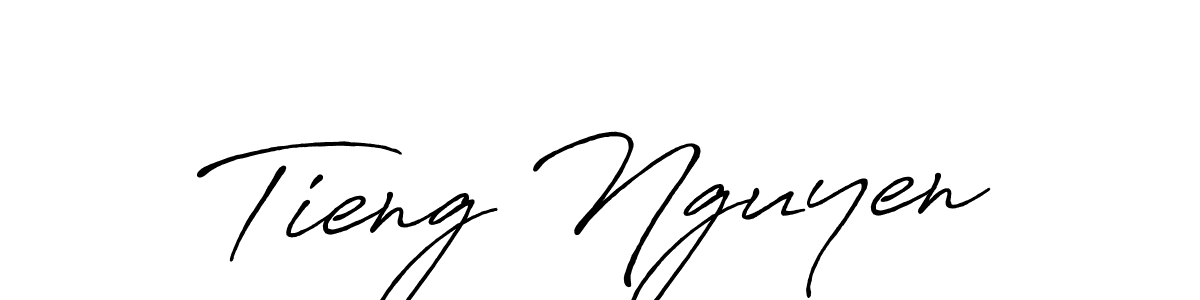 Use a signature maker to create a handwritten signature online. With this signature software, you can design (Antro_Vectra_Bolder) your own signature for name Tieng Nguyen. Tieng Nguyen signature style 7 images and pictures png