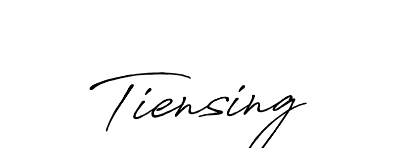Create a beautiful signature design for name Tiensing. With this signature (Antro_Vectra_Bolder) fonts, you can make a handwritten signature for free. Tiensing signature style 7 images and pictures png