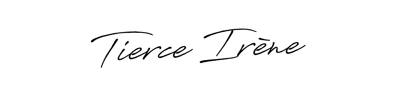 Create a beautiful signature design for name Tierce Irène. With this signature (Antro_Vectra_Bolder) fonts, you can make a handwritten signature for free. Tierce Irène signature style 7 images and pictures png