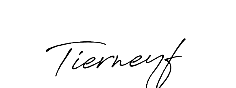 Make a beautiful signature design for name Tierneyf. With this signature (Antro_Vectra_Bolder) style, you can create a handwritten signature for free. Tierneyf signature style 7 images and pictures png