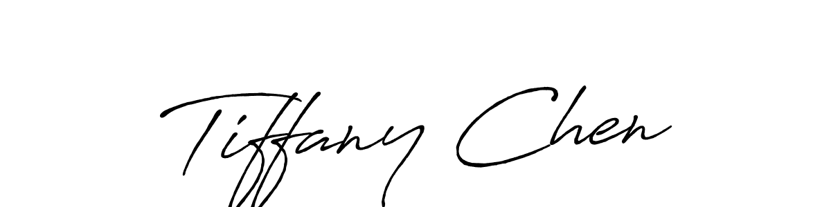 Create a beautiful signature design for name Tiffany Chen. With this signature (Antro_Vectra_Bolder) fonts, you can make a handwritten signature for free. Tiffany Chen signature style 7 images and pictures png