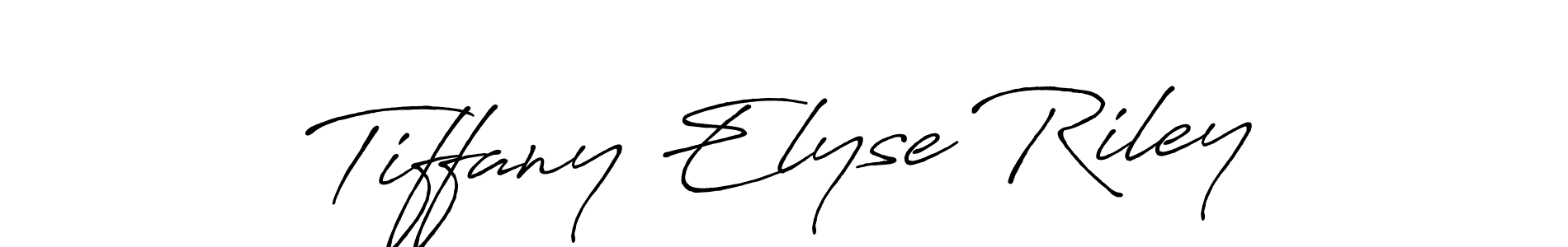 Tiffany Elyse Riley stylish signature style. Best Handwritten Sign (Antro_Vectra_Bolder) for my name. Handwritten Signature Collection Ideas for my name Tiffany Elyse Riley. Tiffany Elyse Riley signature style 7 images and pictures png