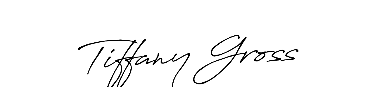 Make a beautiful signature design for name Tiffany Gross. With this signature (Antro_Vectra_Bolder) style, you can create a handwritten signature for free. Tiffany Gross signature style 7 images and pictures png