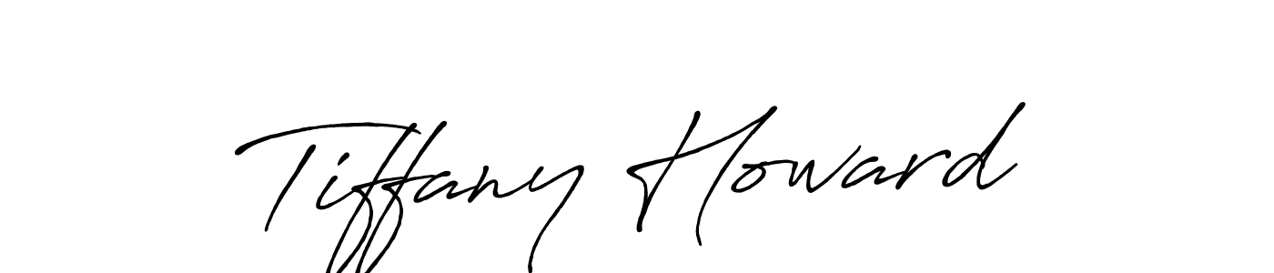 Tiffany Howard stylish signature style. Best Handwritten Sign (Antro_Vectra_Bolder) for my name. Handwritten Signature Collection Ideas for my name Tiffany Howard. Tiffany Howard signature style 7 images and pictures png