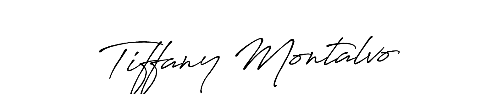 Tiffany Montalvo stylish signature style. Best Handwritten Sign (Antro_Vectra_Bolder) for my name. Handwritten Signature Collection Ideas for my name Tiffany Montalvo. Tiffany Montalvo signature style 7 images and pictures png