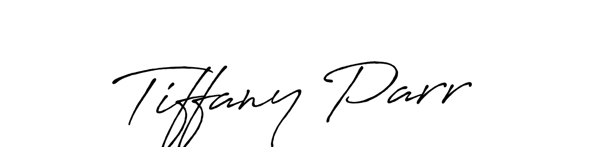 Create a beautiful signature design for name Tiffany Parr. With this signature (Antro_Vectra_Bolder) fonts, you can make a handwritten signature for free. Tiffany Parr signature style 7 images and pictures png