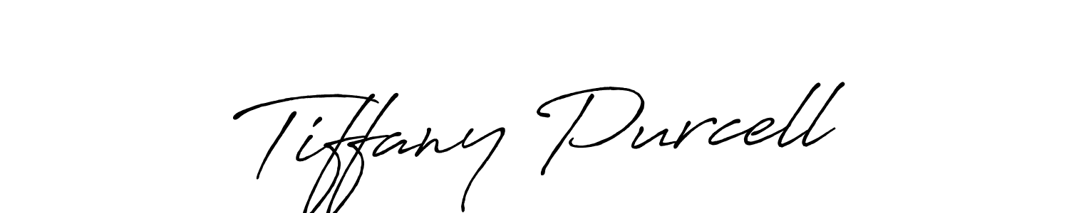 Tiffany Purcell stylish signature style. Best Handwritten Sign (Antro_Vectra_Bolder) for my name. Handwritten Signature Collection Ideas for my name Tiffany Purcell. Tiffany Purcell signature style 7 images and pictures png