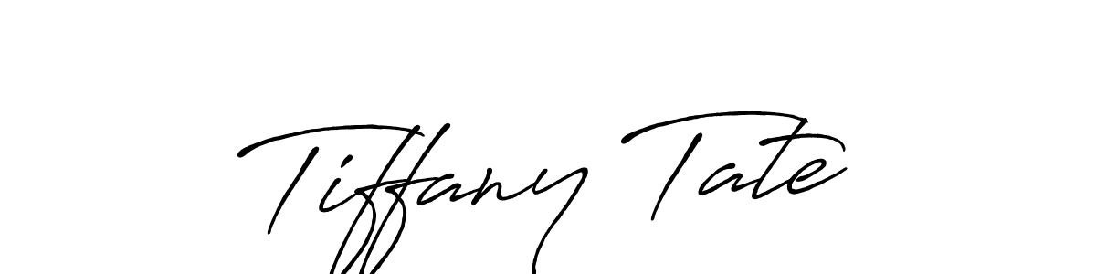 How to make Tiffany Tate name signature. Use Antro_Vectra_Bolder style for creating short signs online. This is the latest handwritten sign. Tiffany Tate signature style 7 images and pictures png